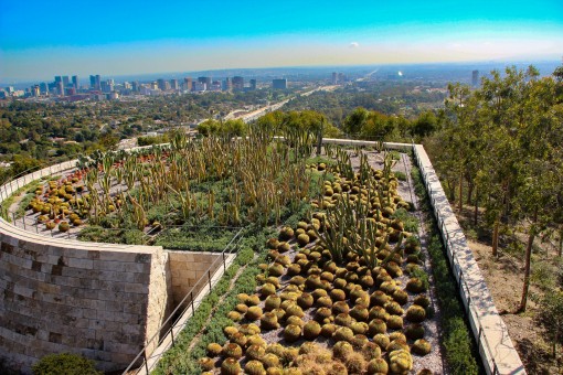 Jardim de cactus no Getty
