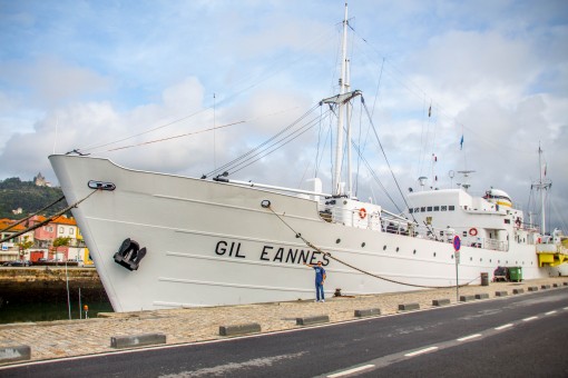 Navio hospital que dava apoio aos navios bacalhoeiros